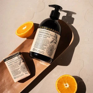 Barwa Aromasoaps Belebende Flüssigseife für Hände und Körper Mandarine 500 ml