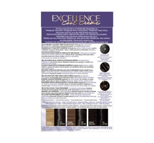 LOREAL EXCELLENCE COOL CREME HAARFARBE 3.11 ULTRA-ASCHE DUNKELBRAUN