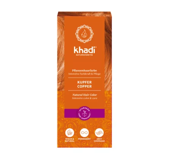 KHADI NATURAL HAIR COLOR HENNA ZUM HAARFÄRBUNG COPPER