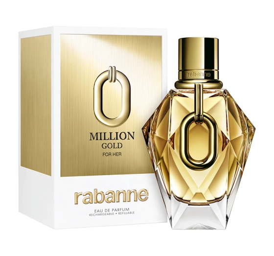 Kliknij na zdjęcie, aby je powiększyć Rabanne Million Gold for Her Eau de Parfum Spray refillable 90 ml
