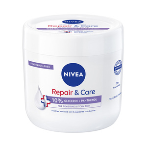 NIVEA REPAIR & CARE FEUCHTIGKEITSSPENDEND-SCHÜTZENDE CREME FÜR GESICHT KÖRPER HÄNDE 400ML