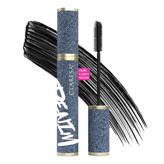 Claresa Denim Mascara für voluminöse und verlängerte Wimpern 01 Black 8 g