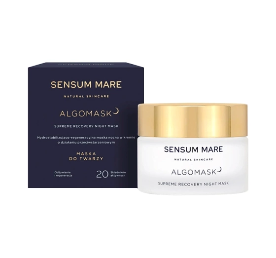 Kliknij na zdjęcie, aby je powiększyć SENSUM MARE ALGOMASK SUPREME RECOVERY NIGHT MASK ANTI AGE GESICHTSMASKE FÜR DIE NACHT 50ML