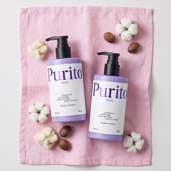 Purito Luminous Moisture Shea Butter Body Lotion – feuchtigkeitsspendende Körperlotion Midnight Romance 300 ml