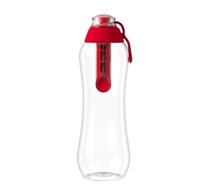 Dafi Soft Filterflasche mit Aktivkohlefilter 0,5 l Rot