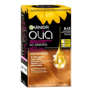 Garnier Olia ammoniakfreie Haarfarbe 8.43 Intensives Gold-Kupfer