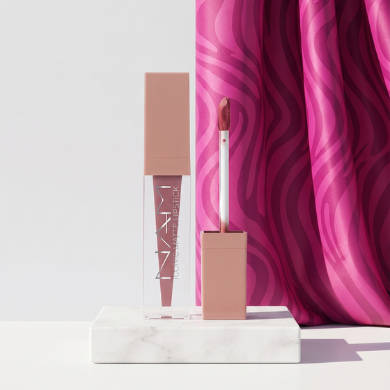 NAM Iconic Matte Lipstick – matter Lippenstift 13 Muted Rose 3,5 ml