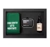ZEW FOR MEN GESCHENKSET FÜR MÄNNER WEIHNACHTSHOLZFÄLLER SEIFE + BARTÖL + SOCKEN