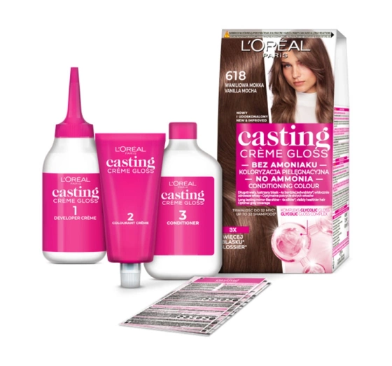 LOREAL CASTING CREME GLOSS HAARFARBE 618 VANILLA-MOKKA