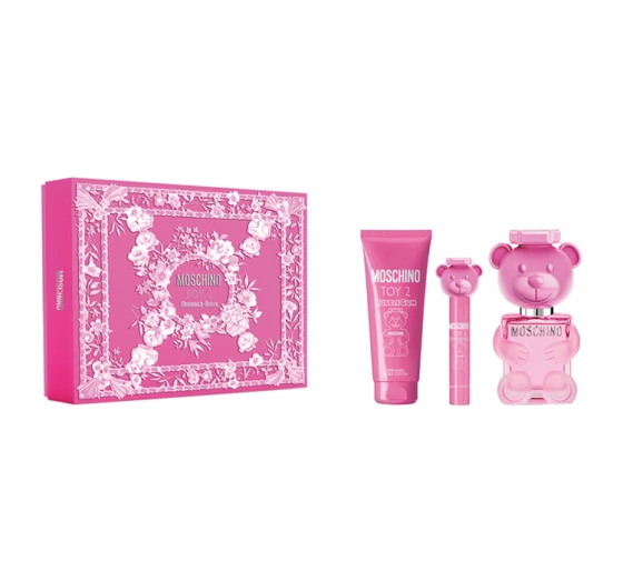 Kliknij na zdjęcie, aby je powiększyć Moschino Toy 2 Bubble gum Eau de Toilette Spray 100ml + 10ml + Balsam 100ml