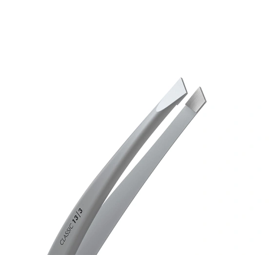 Kliknij na zdjęcie, aby je powiększyć Staleks Classic Breite Augenbrauenpinzette schräg TC-13/3