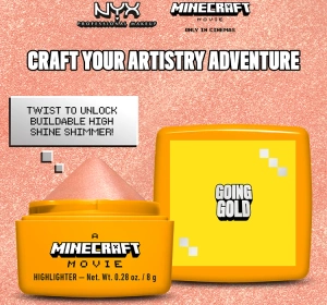 NYX Professional Makeup × A Minecraft Movie Cremiger Highlighter 03 Going Gold 8 g