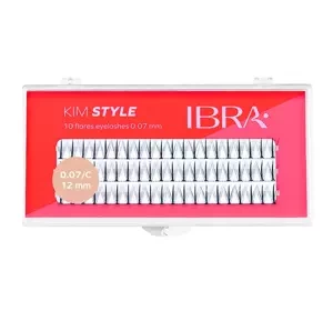 IBRA KIM STYLE KÜNSTLICHE WIMPERBÜNDEL SCHWARZ 12MM
