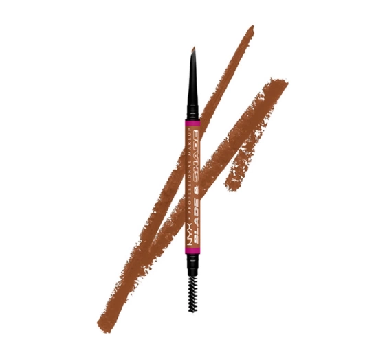 Kliknij na zdjęcie, aby je powiększyć NYX Professional Makeup Blade & Shade Automatischer Augenbrauenstift 05 Auburn 0,06 g