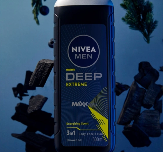 Kliknij na zdjęcie, aby je powiększyć NIVEA MEN DEEP SPORT DUSCHGEL 3IN1 FÜR MÄNNER 500ML