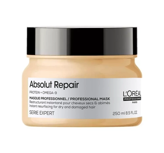Kliknij na zdjęcie, aby je powiększyć LOREAL PROFESSIONNEL SERIE EXPERT ABSOLUT REPAIR GOLD MASKE 250 ML