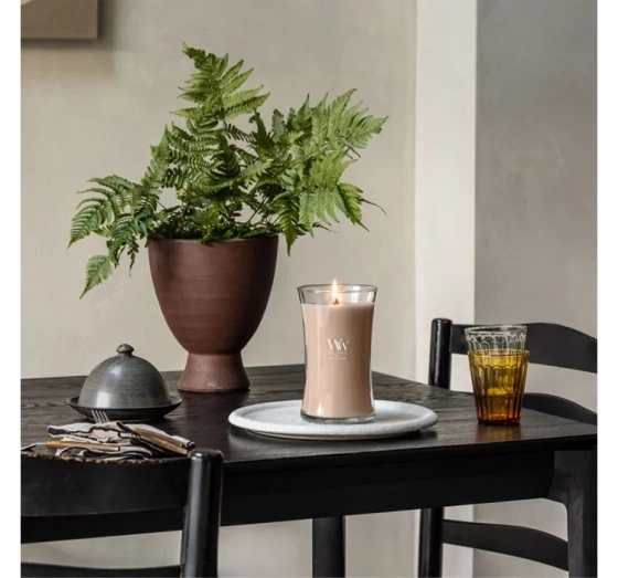 Woodwick Large Jar Candle Duftkerze Patchouli Creme 610 g