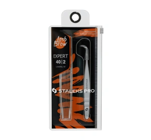 Staleks Pro Expert Lash Brow Professionelle Wimpernpinzette TE-40/2