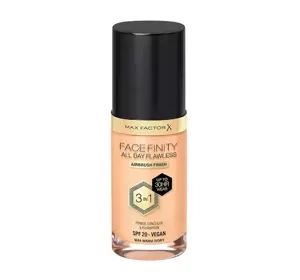 MAX FACTOR FACEFINITY ALL DAY FLAWLESS 3IN1 VEGANE GRUNDIERUNG W44 WARM IVORY 30ML