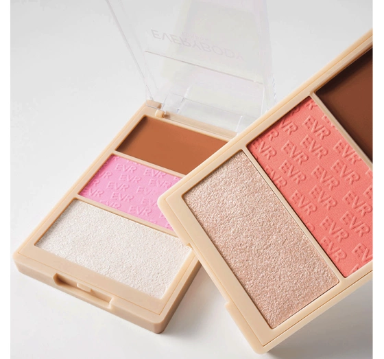 Everybody London Trio Face Contour-Palette Glow Me Peachy 8,6 g