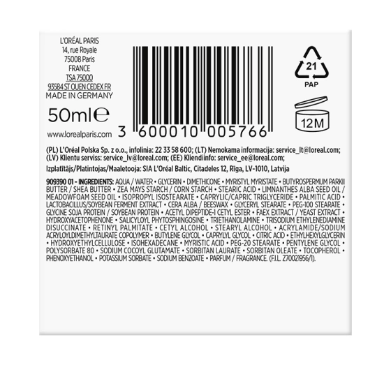 Kliknij na zdjęcie, aby je powiększyć LOREAL REVITALIFT ANTIFALTEN TAGESCREME 50 ML
