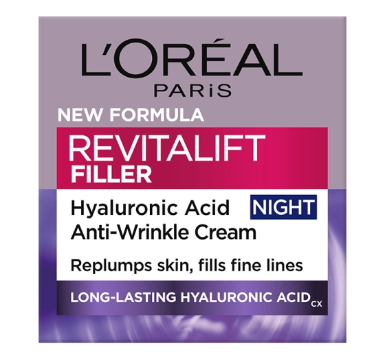 LOREAL REVITALIFT FILLER [HA] ANTI-AGE NACHTCREME 50 ML