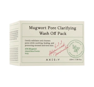 AXIS-Y 6+1+1 Mugwort Pore Clarifying Wash Off Pack Reinigende Gesichtsmaske mit Beifuss 100 ml