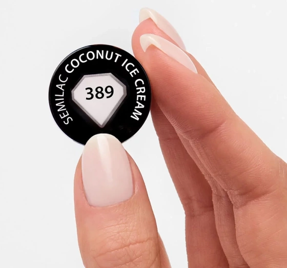 Kliknij na zdjęcie, aby je powiększyć Semilac Soulmate Mix Hybridlack 389 Coconut Ice Cream 7 ml