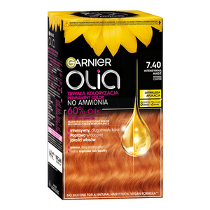 GARNIER OLIA PERMANENTE HAARFARBE OHNE AMMONIAK 7.40 INTENSIVER KUPFER