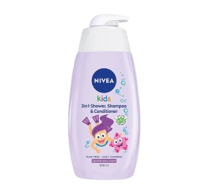 NIVEA KIDS 3 IN 1 SHOWER & SZAMPOO DUSCHGEL UND SHAMPOO BERRY 500ML