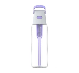 Dafi Solid Filterflasche mit Aktivkohlefilter 0,7 l Violett