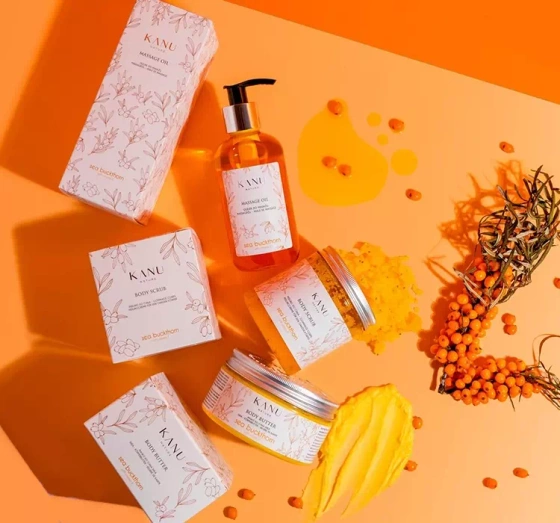 KANU NATURE KÖRPERPEELING SANDDORN 350G