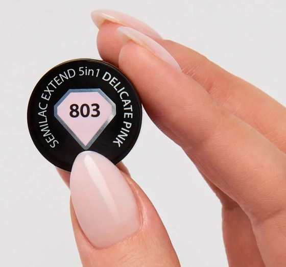 SEMILAC EXTEND 5 IN 1 BASIS LACK TOP 803 DELICATE PINK 7 ML