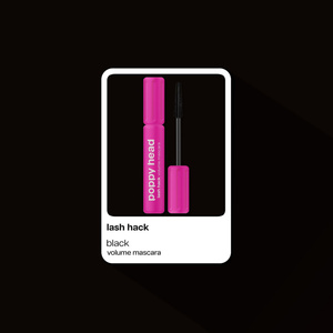 Poppy Head Lash Hack Volume Mascara – Mascara für mehr Volumen 01 Black 9 g