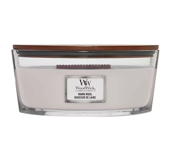 Kliknij na zdjęcie, aby je powiększyć WOODWICK ELLIPSE CANDLE DUFTKERZE WARM WOOL 453,6G