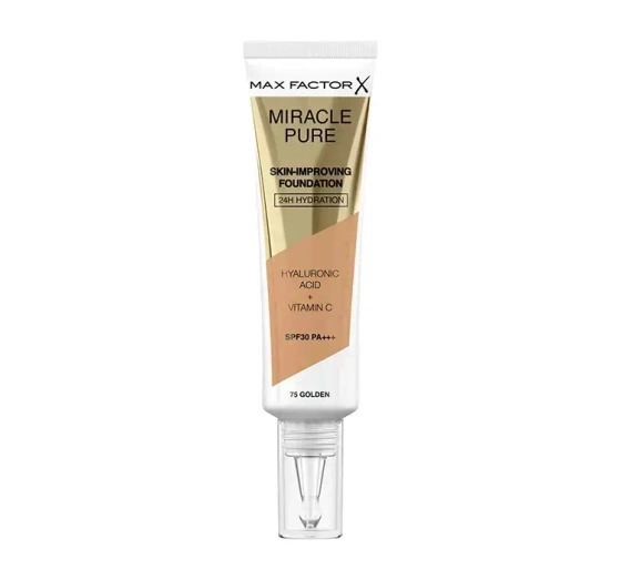 MAX FACTOR MIRACLE PURE FOUNDATION ZUR VERBESSERUNG DES HAUTZUSTANDS 75 GOLDEN 30ML