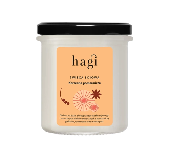 Kliknij na zdjęcie, aby je powiększyć Hagi Spicy Orange Duftkerze aus Sojawachs 215 ml