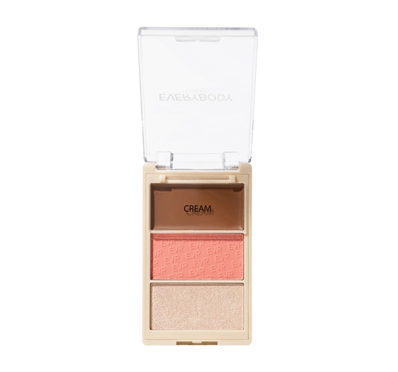 Everybody London Trio Face Contour-Palette Glow Me Peachy 8,6 g