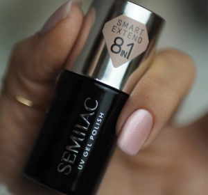 Semilac Smart Extend 8in1 Farbige Hybrid-Basis 806 Glitter Delicate Pink 7 ml