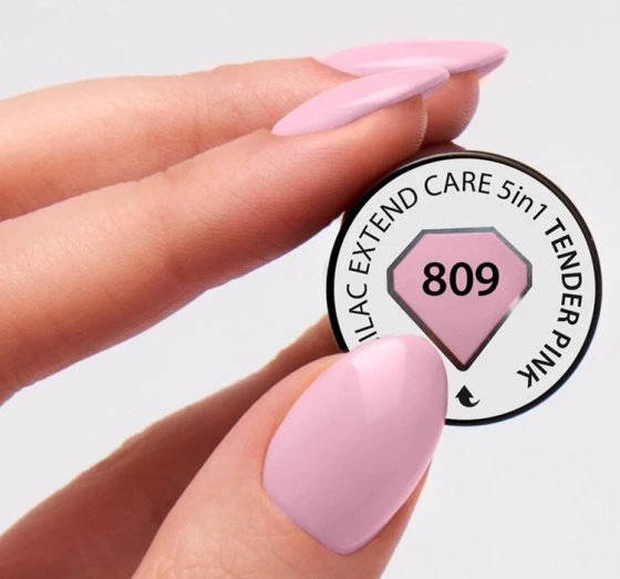 SEMILAC EXTEND CARE 5IN1 HYBRIDLACK BASIS TOP 809 TENDER PINK 7ML