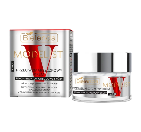 Kliknij na zdjęcie, aby je powiększyć Bielenda V-Modelist Anti-Falten Nachtcreme für das Gesicht 50 ml