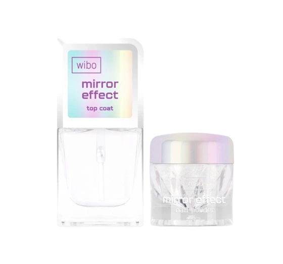 Kliknij na zdjęcie, aby je powiększyć Wibo Mirror Effect Nagelset: Top Coat 8,5 ml + Glitzer