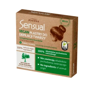 JOANNA SENSUAL VEGAN KALTWACHSSTREIFEN FÜR DAS GESICHT 12 STÜCK +10ML 