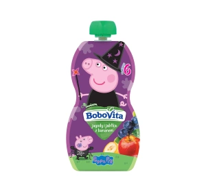 BoboVita Fruchtmus ab dem 6. Monat – Beeren und Äpfel mit Banane, 100 g
