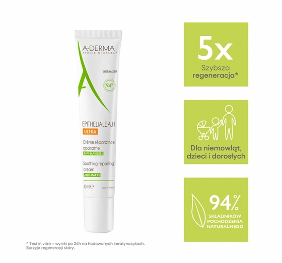 A-Derma Epitheliale A.H Ultra beruhigende und regenerierende Gesichts- und Körpercreme 40ml