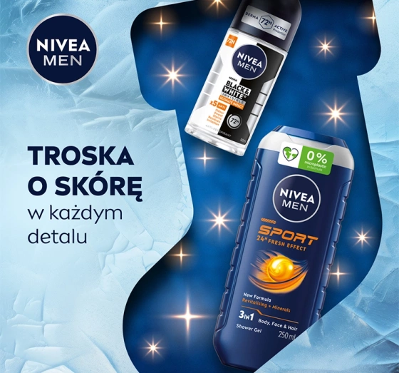 NIVEA MEN Get Active Geschenkset für Männer Duschgel + Antitranspirant Roll-on