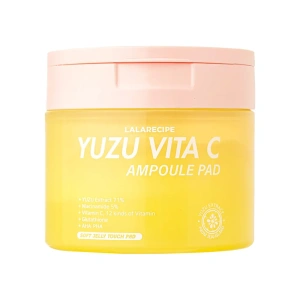 LalaRecipe Yuzu Vita C Ampoule Pad – aufhellende Peeling-Pads mit Vitamin C, 80 Stück