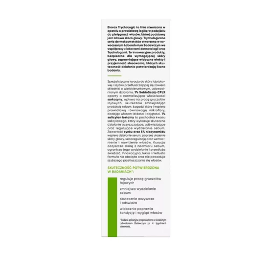 Biovax Trychologic Fettiges Haar Kopfhautserum 50 ml