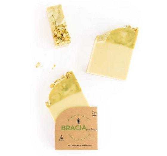 Bracia Mydlarze Jasmin-Seifenstück „Warme Sommernacht“ 120 g