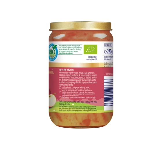 Kliknij na zdjęcie, aby je powiększyć HiPP Bio Menü nach dem 7. Monat Kartoffeln mit Roter Beete, Apfel und zartem Rindfleisch 220g